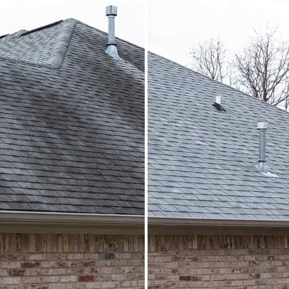 asphalt roof cleaning